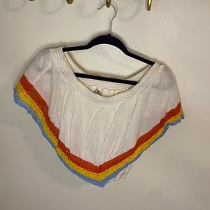 White off-the-shoulder top